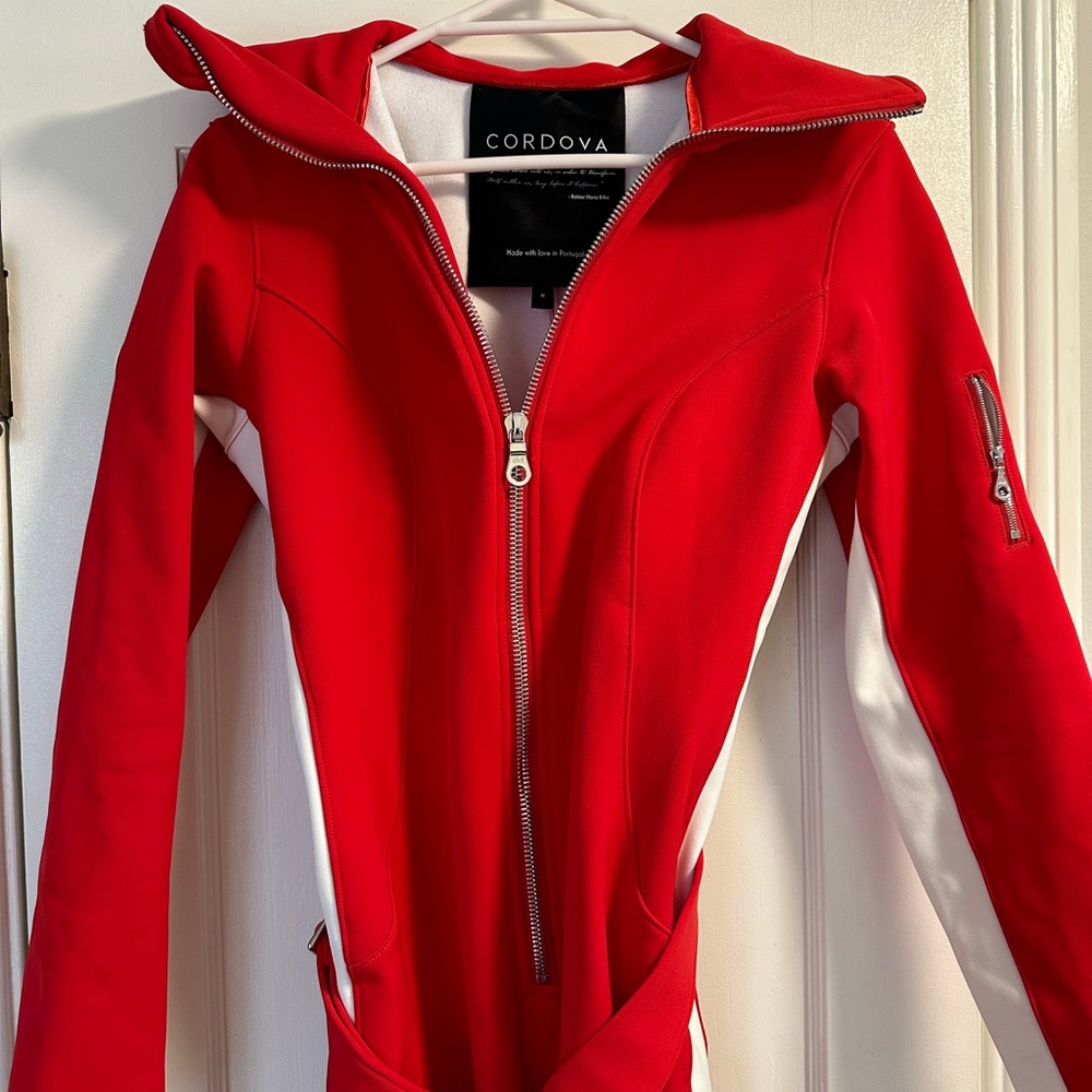 Fiery Red Cordova Signature Ski Suit. Great condition!